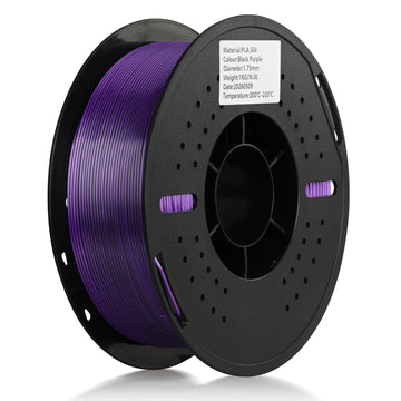 PLA Silk Dual Color filaments,1.75mm,Black -purple,1kg/roll Landu