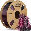 PLA Silk Dual Color filaments,1.75mm,Black -rose red,1kg/roll Landu-2