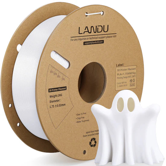 PLA+ filaments,1.75mm,White,1kg/roll Landu