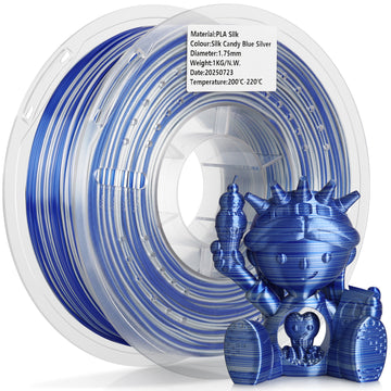 PLA SILK CANDY BLUE SILVER