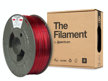 The Filament PETG 1.75mm TRANSPARENT RED 1kg - 0