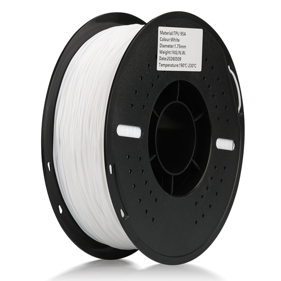 TPU 95A filaments,1.75mm,White,1kg/roll Landu